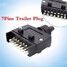 Adapter Flat Light Trailer Plug Connector Caravan RV Boat Trailer Tirol Truck 12V 7Pins - 1