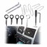 Autos Removal Key CD Player Stainless Steel Car Radio Stereo Tool for BMW Benz - 1