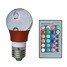 Color Led Bulb E27 3w Rgb Remote Controller 220v Crystal - 1