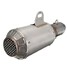 Stainless Steel Gp Motorcycle Street Bike 51mm Silver Exhaust Muffler Pipe Grilled Blue Mesh - 9