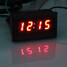 Volt LED Measurement Digital Display Temperature Time Meter Car - 7