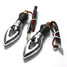 LEDs Turn Chrome Light Indicator Lamp Universal Motorcycle 4 X - 7