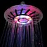 Inch Chrome Finish Grade Changing Rain Led Shower Head Abs Colorful - 4