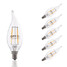 Warm White Ac 110-130 V Led Filament Bulbs Decorative E12 6 Pcs - 1