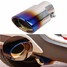 Tail Pipe Muffler Car Stainless Steel Exhaust Tip Inlet Decorative 60mm Trim Universal - 1