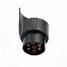 Trailer Pin Black Plastic Tirol Trailer Plug Connector Wiring 12V Tow Bar Towing - 5