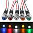 Panel Pilot Dash Light Indicator 14mm Metal Lamp Waterproof Motorcycle Car Truck Boat LED - 1