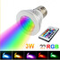 Led 3w Rgb Spotlight Colorful Remote Control E27 - 4