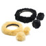 Wool Guard Car Steel Ring Wheel Cover Soft Plush Auto Handbrake Shift Knob 3pcs - 4