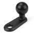 Hole Base 1inch Ball Mounts Black Motorcycle - 1