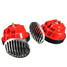 Horns Chrome Snail Grilles Tone 510hz Pair 12V Auto Twin - 1