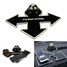 Anti-slip Deluxe Arrow Mat Double Hypersonic Car Dashboard Compass - 2