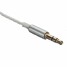 Plated 1M PTFE Teflon Silver 3.5mm Upgrade pole Cable Stereo Male to Male Audio Car AUX - 6