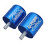 Chrome Suzuki GSXR600 Bar End Aluminum Blue - 5