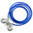 Tow Cable Hooks 5T Car Trailer 4M Towing Rope Wire Steel Band - 1