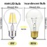 E26/e27 Led Filament Bulbs Warm White Ac 220-240 V 8w A60 A19 Cob Cool White Decorative 6 Pcs - 5