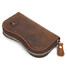 Men Cowhide Leather Holder Coin Tactical Car Key ID Card Purse Wallet - 4