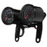 Motorcycle Black Gauge Odometer Speedometer Tachometer Universal LED Bracket - 5