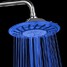 Inch Chrome Finish Grade Changing Rain Led Shower Head Abs Colorful - 2