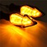 12LED Blinker Arrow Yellow Light 12V Motorcycle Turn Signal Indicators Soft Handle - 9