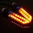 4pcs Blue Light Lamp Universal Motorcycle Turn Signal Indicators - 2