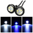 Backup Light Eagle Eye LED Daytime Running Dual Color Car Motorcycle LED Pair DRL - 3