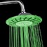 Inch Chrome Finish Grade Changing Rain Led Shower Head Abs Colorful - 1