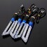 4pcs Blue Light Lamp Universal Motorcycle Turn Signal Indicators - 1