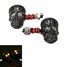 Turn Signal Indicator Light 0.5W Motorcycle Skeleton Skull 4pcs 12V - 1