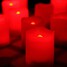 Candles Color Plastic Led Votive Set Red Remote - 2