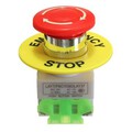 Cap Stop 10A Mushroom Red Emergency Push Button Switch Self Locking