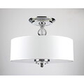 Bulb Included Metal Drum Dining Room Modern/contemporary Living Room Flush Mount Bedroom Chrome Feature