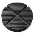 Black Rubber Cross Jack Floor Rail Car Truck Adapter Frame Slotted Pad