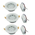 Leds 7w 3pcs Ceiling Lamp 600lm White