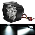 1500lm Spotlightt ATV Black Motor Bike Headlamp 15W Motorcycle Bicycle Scooter IP65