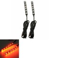 Strip Light Turn Signal Indicator Blinker 6-SMD LED 1Pair Motorcycle Bike Amber