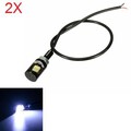 SMD Motorcycle Lamp 2Pcs 12V License Plate Screw Bolt Light Car LED Number