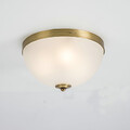 Office Designers Metal Flush Mount Brass Living Room Bedroom