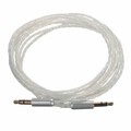 Male Audio PTFE Teflon Cable PC 3.5mm Phone IPOD Car AUX Stereo Male 2.5M