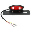 Motorcycle LED Rear License Plate Holder Universal Tail Stop Brake Light