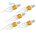 Ac 110-130 V Smd 5 Pcs 5w E14 Candle Light Led Ca35