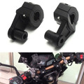 Bar Mount Riser Fat 22mm Motorcycle Handlebar Bracket Black Aluminum Handle 8 Inch Clamps