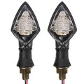 Motorcycle Motor Bike Turn Signal Carbon Light Indicators Lamp