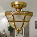 Metal Flush Mount Bulb Included Hallway Brass Dining Room Traditional/classic