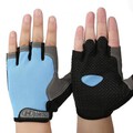 Summer Orange Unisex Motorcycle Half Finger Gloves Dirt Bike Racing Blue Biker Breathable