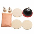 Felt Wheel Cerium Oxide Powder Polishing Kit Polishing Drill Adapter Pad