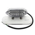 Color Motorcycle License Light Turn Signal Brake 12V White