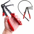 Wire Hose Water Pipe Clamp Long Plier Repairing Tool Flexible Car Reach