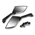 Motorcycle Rear View Side Mirrors Black Universal Honda Yamaha Suzuki