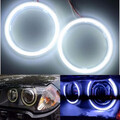 COB Headlight Aperture Daytime Running Light DRL 2Pcs Angel Eyes Ring 80mm